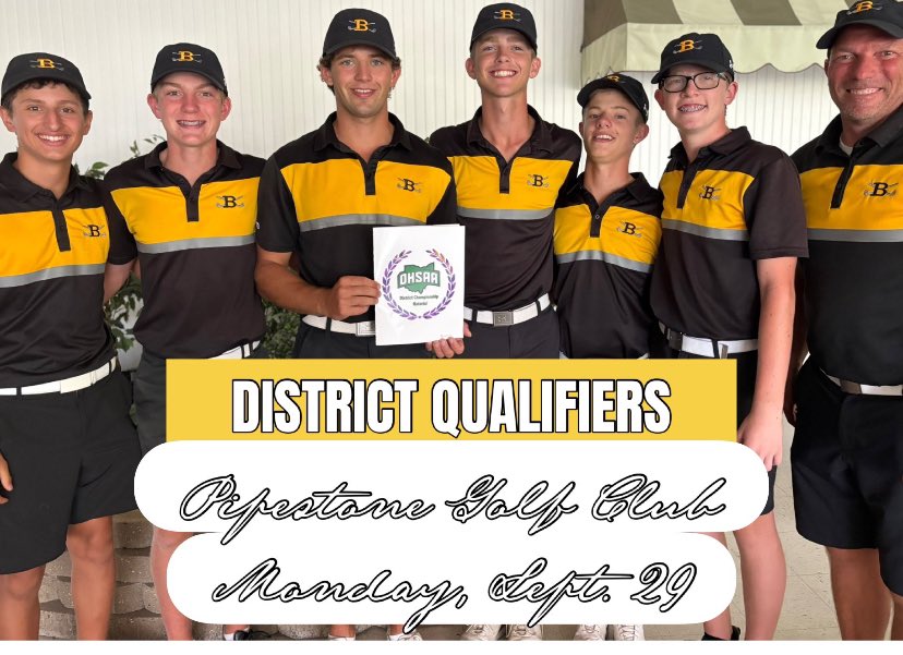 MiamiValleyGolf's tweet photo. Division III Boys Sectional at Shelby Oaks Golf Course - teams advancing to districts:
#LehmanCatholic 🥇
#Botkins 🥈
#Russia 🥉
#SpringfieldECA 🏅
Players advancing:
Reece Lefevre
Tristan Wooley
Cannon Hazelbaker
Gabe Barhorst
#miamivalleygolf #OHSAA #sectionals https://t.co/O2n1tJ9sOl