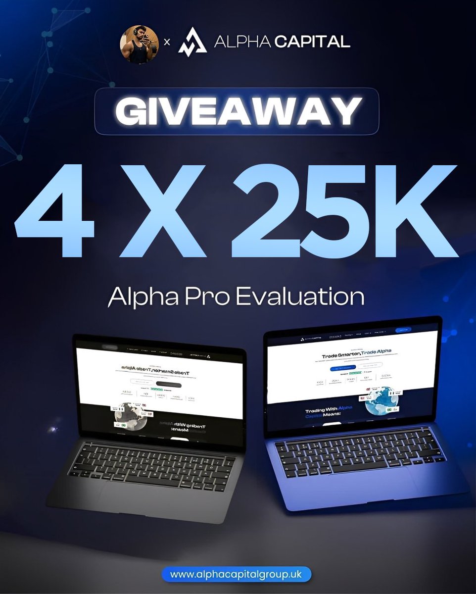 Rohit Kumar (@mstarrohit) on Twitter photo 🚨200k Funded Account Giveaway🚨
💸 2 x 50k
💸 4 x 25k
1️⃣ Sign Up (Mandatory) - app.alphacapitalgroup.uk/signup/MSR
2️⃣ Follow - <a href="/AlphaCapitalUK/">Alpha Capital Group</a> & <a href="/MSTARROHIT/">Rohit Kumar</a>
3️⃣ Like & Retweet
4️⃣ Tag 3 Trader’s in Comment 🚨200k Funded Account Giveaway🚨
💸 2 x 50k
💸 4 x 25k
1️⃣ Sign Up (Mandatory) - app.alphacapitalgroup.uk/signup/MSR
2️⃣ Follow - <a href="/AlphaCapitalUK/">Alpha Capital Group</a> & <a href="/MSTARROHIT/">Rohit Kumar</a>
3️⃣ Like & Retweet
4️⃣ Tag 3 Trader’s in Comment