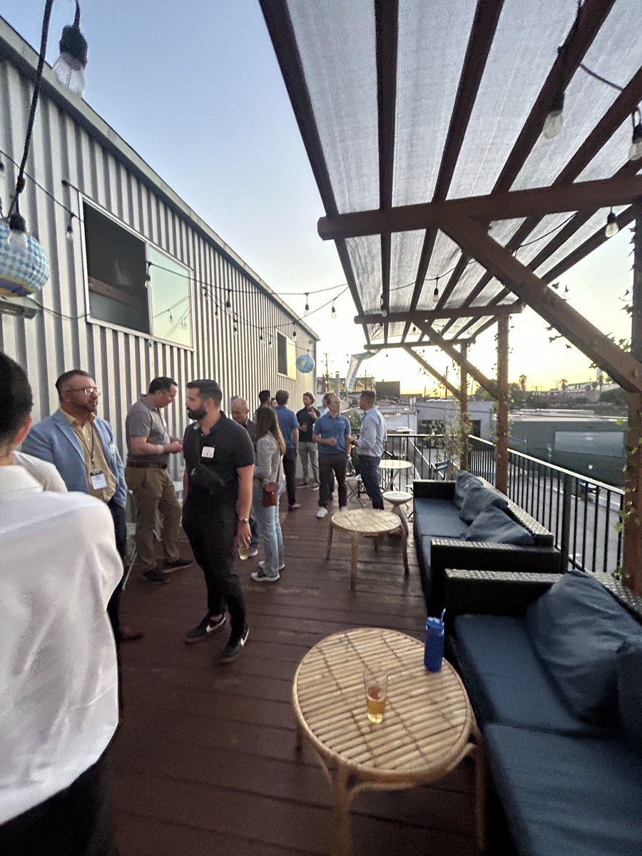 fredmgrier's tweet photo. Last’s night Defense Tech mixer in El Segundo was legit
Nearly 90 RSVPs. People stayed till the very end. Thanks to all that drove down from San Diego to represent 🚀
Also Neal Bloom for hosting & Wells Fargo team for picking up the tab 🍻
#LongLA #LongSD https://t.co/pyYa6xOj75