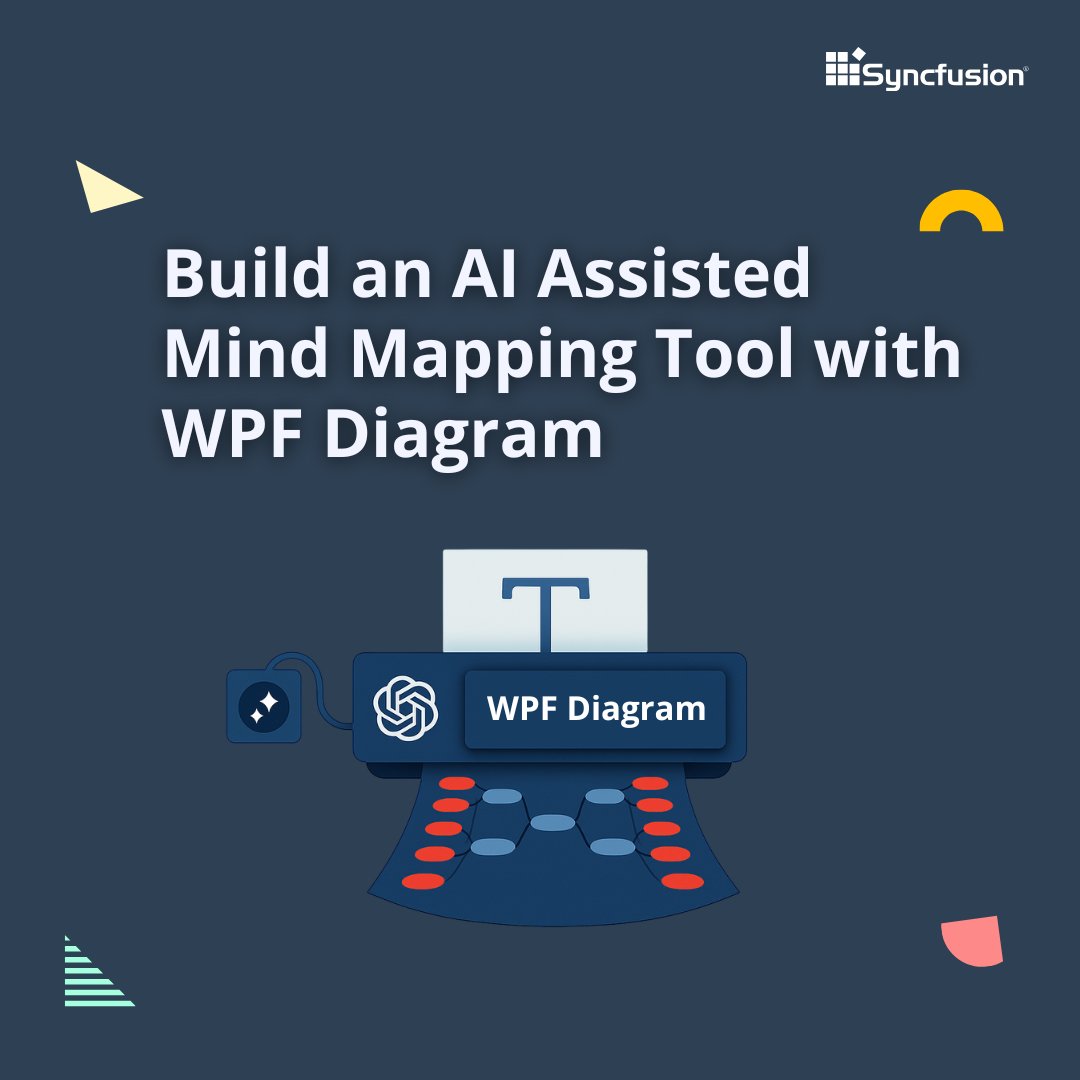 Syncfusion's tweet image. Build an AI-Assisted Mind Mapping Tool with WPF Diagram. Combine the power of Syncfusion WPF Diagram and Azure OpenAI to create intelligent, interactive mind maps.
➡️ First up: Project Setup 👇
#WPF #AIIntegration #MindMapping
(1/8)