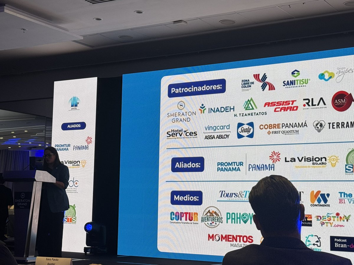 MaruGalvez's tweet photo. Felices de apoyar y patrocinar el Foro de Innovación y Sostenibilidad de #Apatel - El Futuro del Turismo en Panamá 
@Cobre_Panama https://t.co/sFSAQhrdry