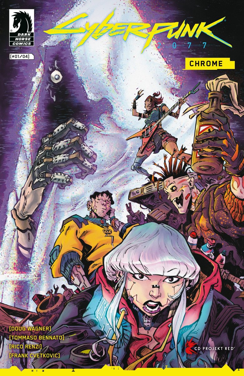 Dark Horse Comics (@darkhorsecomics) on Twitter photo The world of Cyberpunk 2077 expands with a new twisted dark cyberpunk slasher in Cypberpunk 2077: Chrome, coming in January with issue #1! <a href="/DailyDeadNews/">Daily Dead</a> has the exclusive details: bit.ly/3K8M4Dy
From the team of <a href="/Doug_Wagner/">Doug_Wagner</a>, <a href="/TommasoBennato/">Tommaso Bennato</a>, more. With <a href="/CDPROJEKTRED/">CD PROJEKT RED</a> The world of Cyberpunk 2077 expands with a new twisted dark cyberpunk slasher in Cypberpunk 2077: Chrome, coming in January with issue #1! <a href="/DailyDeadNews/">Daily Dead</a> has the exclusive details: bit.ly/3K8M4Dy
From the team of <a href="/Doug_Wagner/">Doug_Wagner</a>, <a href="/TommasoBennato/">Tommaso Bennato</a>, more. With <a href="/CDPROJEKTRED/">CD PROJEKT RED</a>