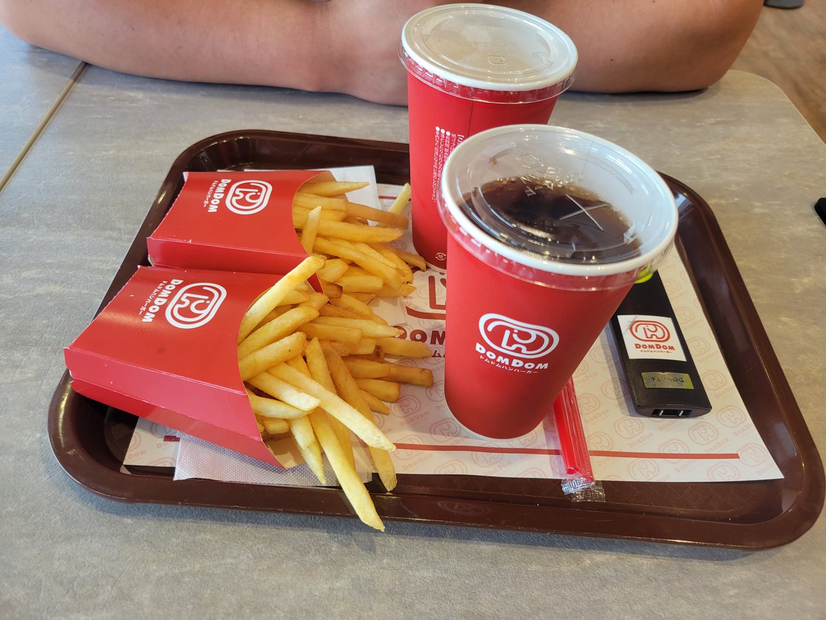 昨日のお昼はドムドムバーガーのゴーゴードムドムでした(^ー^)