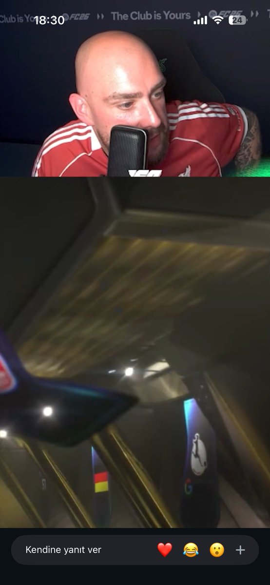 Soldaki duble Walkout, sağdaki tekli walkout. Duble olunca klup bayrağı sabit asılmış şekilde çok hafif sağdan soldan sallaniyor, tekli walkout’ta ise sağdaki gibi bayrak yukardan aşağı doğru fazlasıyla dalgalanıyor. Giriş animasyonları ise aynı oyuncu tünelin başında.