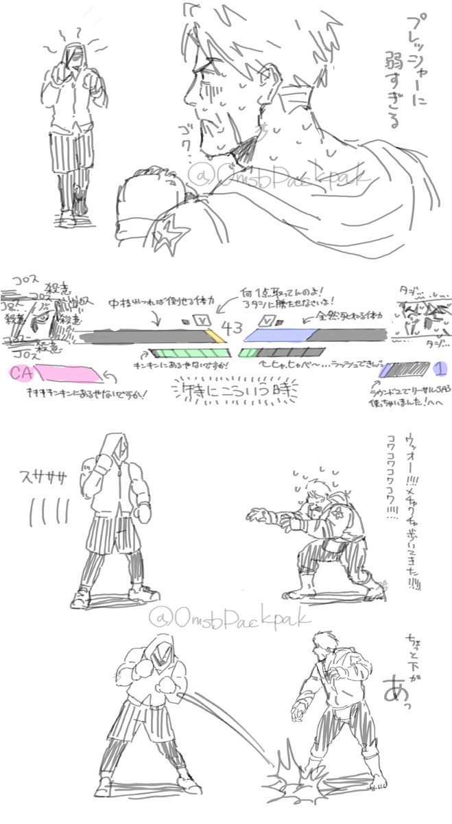 らくがきス６日記
心で既に負けてんだょナ😢