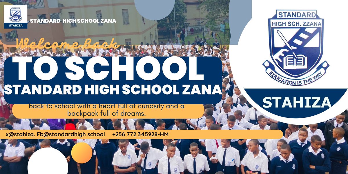 STAHIZA_School's tweet photo. WELCOME BACK TO SCHOOL

Karibu back to school, Standard High School Zana! 🎓📚 Wishing all students, teachers, and staff a productive and successful Term 3! May this term be filled with learning, growth, and memorable moments. 🌟 Let's make it a great one! https://t.co/gdujmSh1Zm