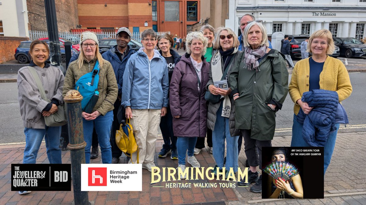 Big thanks to everyone who joined my Art Deco Jewellery Quarter walking tour yesterday! 💫
Loved this feedback: “It was superb, thank you 👏” — <a href="/ginger_saint/">Ginger Saint</a> via @bheritageweek
#Birmingham #JQ #WalkingTour
