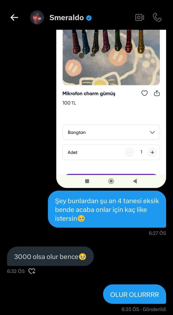 𝑳𝒊𝒍𝒊𝒕𝒉𓆙|🤍 (@hiitslilithh) on Twitter photo Utanmaz arlanmaz biri olduğum için ve canımın içi shopierım çok iyi kalpli biri olduğu için bir şans daha verdi🥺🤍 LÜTFEN YARDIM EDİN YANİ
<a href="/snwflower1/">Smeraldo</a> COK TESEKKUR EDERİM Utanmaz arlanmaz biri olduğum için ve canımın içi shopierım çok iyi kalpli biri olduğu için bir şans daha verdi🥺🤍 LÜTFEN YARDIM EDİN YANİ
<a href="/snwflower1/">Smeraldo</a> COK TESEKKUR EDERİM