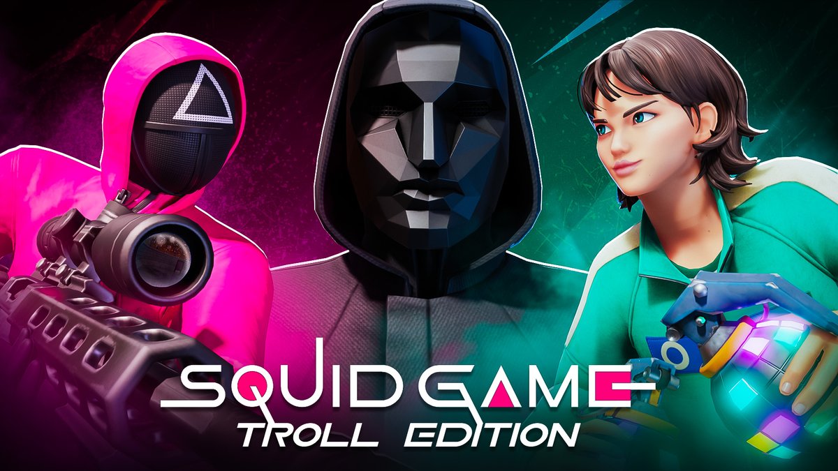 😈Trolling is the new winning in Squid Game Troll Edition😈 

Survive classic Squid Game challenges while Guards sabotage and enforce the rules. The mysterious Frontman controls the game, adding twists and raising the stakes. 

fortnite.com/@3dlab/5828-61…

#UEFN #CreatedinFortnite