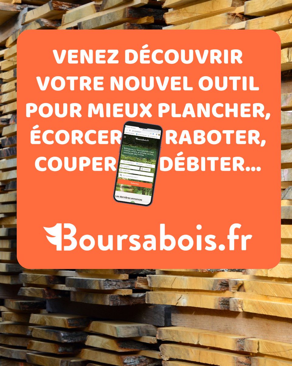 🌲 Boursabois, la bourse en ligne des bois, prend son envol ! 🌲

👉 Lancée en juin 2022 par la Fédération Nationale du Bois, Boursabois est une plateforme gratuite qui permet de mettre en relation vendeurs de bois et acheteurs.

🔗 Pour en savoir plus : fnbois.com/boursabois-la-…