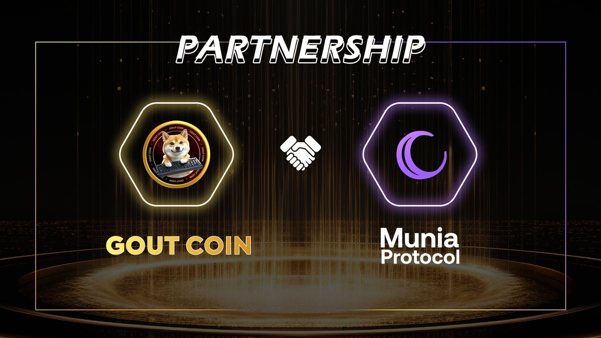 _GOUTCOIN's tweet photo. 𝗣𝗮𝗿𝘁𝗻𝗲𝗿𝘀𝗵𝗶𝗽 𝗔𝗻𝗻𝗼𝘂𝗻𝗰𝗲𝗺𝗲𝗻𝘁 🤝

We're joining forces with @MuniaOfficial to unite our community-driven DeFi ecosystem with their decentralized learning platform. 

Together, users can learn, earn, and engage, merging education, community &amp; Web3 innovation. ✨ https://t.co/NVoX2tkXlF