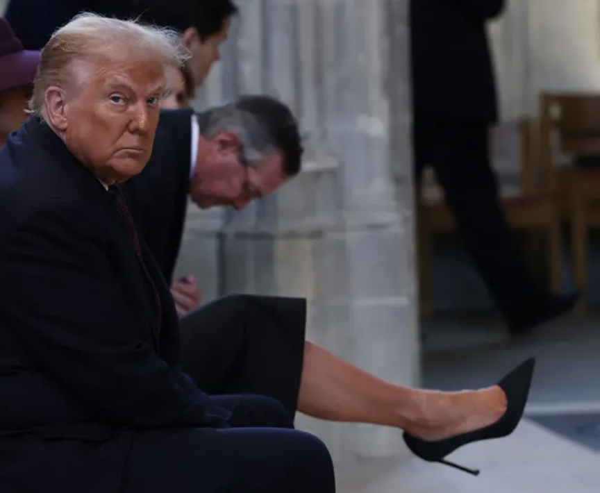 Is Trump on Ozempic? If so, it's done wonders for his ankles. Fair play.