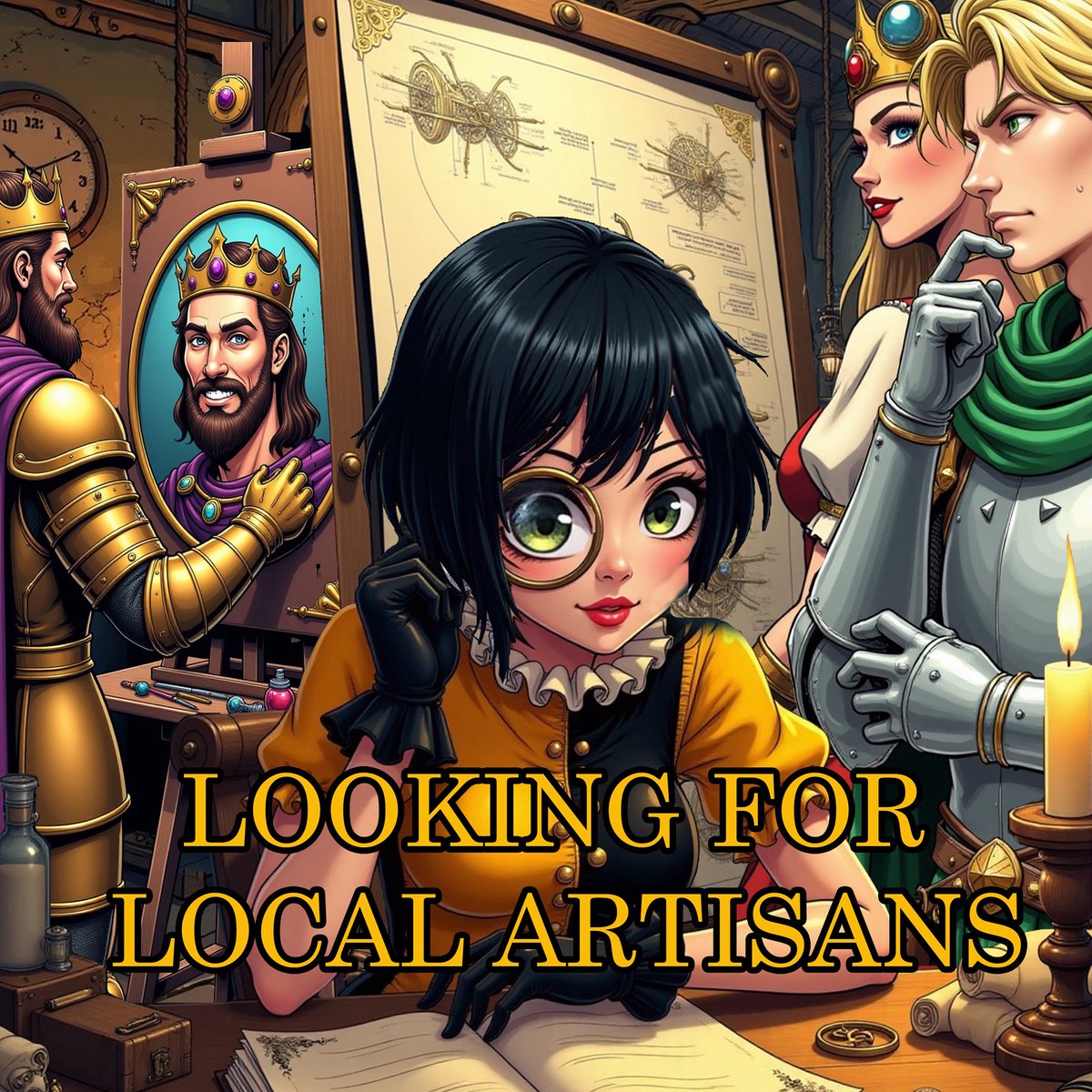 CALL FOR ARTISANS
Live near Morgantown?
We have business opportunities for you!

Collaborate with us to create prizes for our new table game, Medieval Poker. 

Here’s the list of Medieval-themed products we need, or pitch us what you’d like to create: changing.vegas/collabs