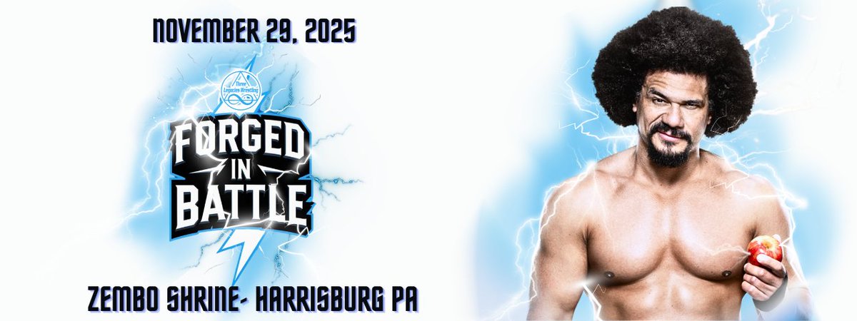 3 Legacies Wrestling (@3legacies) on Twitter photo 3LW Returns to the Zembo Shrine in Harrisburg PA on Saturday November 29 featuring WWE Alumni Carlito!
Tickets go on sale this Friday at 10am!
3LWTIX.com 3LW Returns to the Zembo Shrine in Harrisburg PA on Saturday November 29 featuring WWE Alumni Carlito!
Tickets go on sale this Friday at 10am!
3LWTIX.com