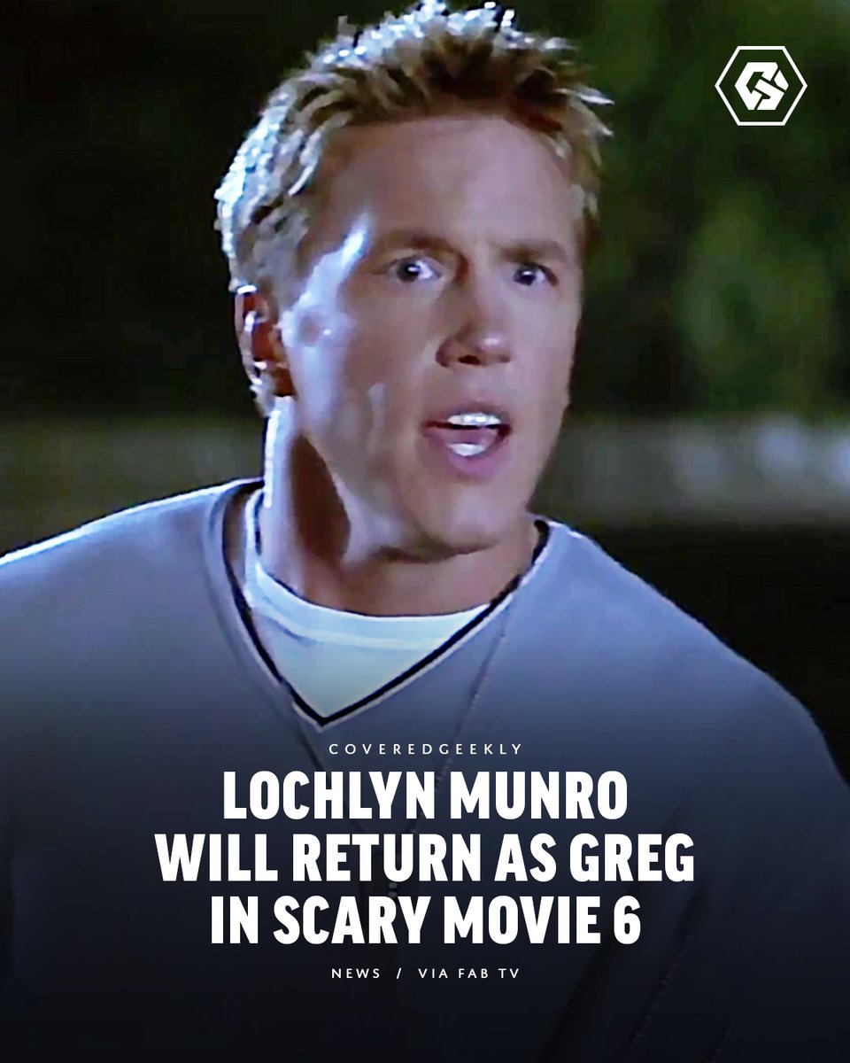 CoveredGeekly's tweet image. During an interview with Fab TV, original Scary Movie star Lochlyn Munro confirmed that he will be returning in Scary Movie 6, which he says begins filming next month.