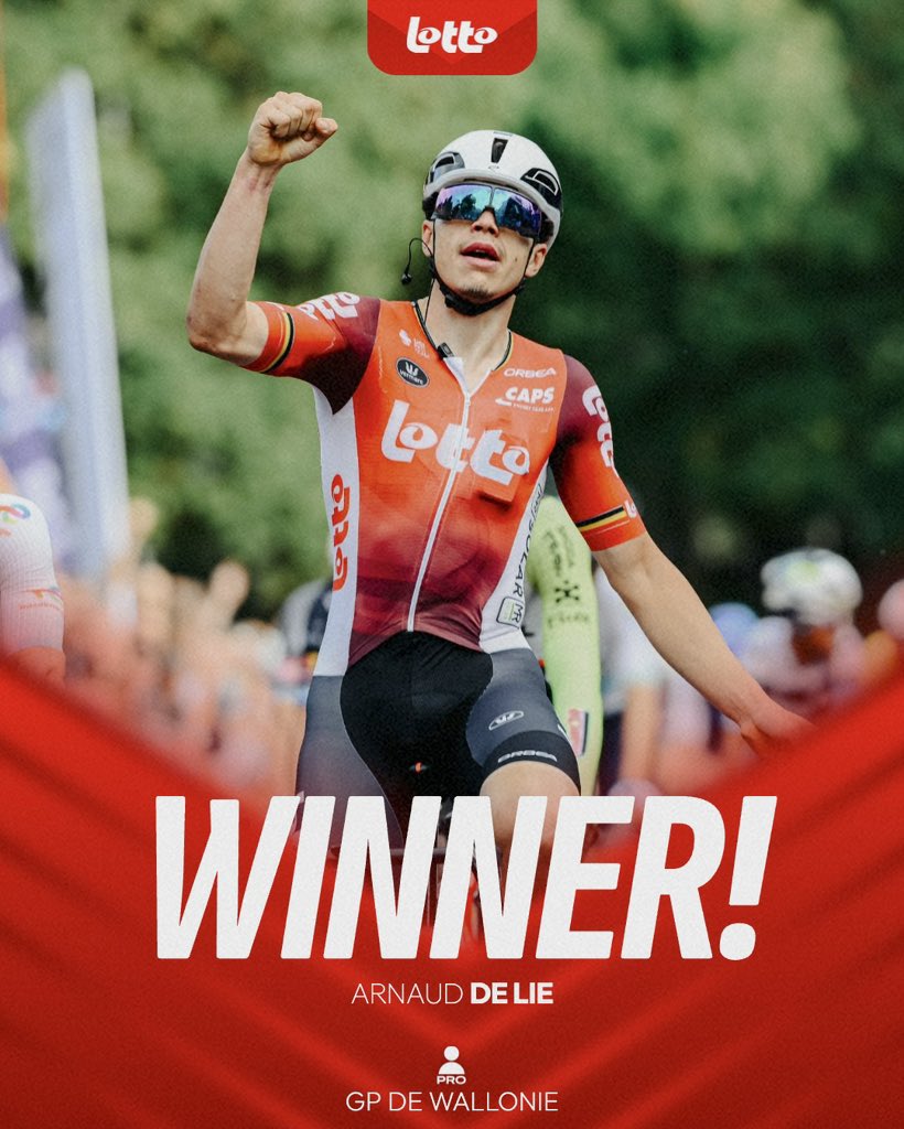 Lotto Cycling Team (@lottocycling_) on Twitter photo What a ride!! ๐คฏ <a href="/Arnaud_De_Lie/">Arnaud De Lie</a> goes all out to secure the win at GP de Wallonie. ๐ฅ๐ What a ride!! ๐คฏ <a href="/Arnaud_De_Lie/">Arnaud De Lie</a> goes all out to secure the win at GP de Wallonie. ๐ฅ๐