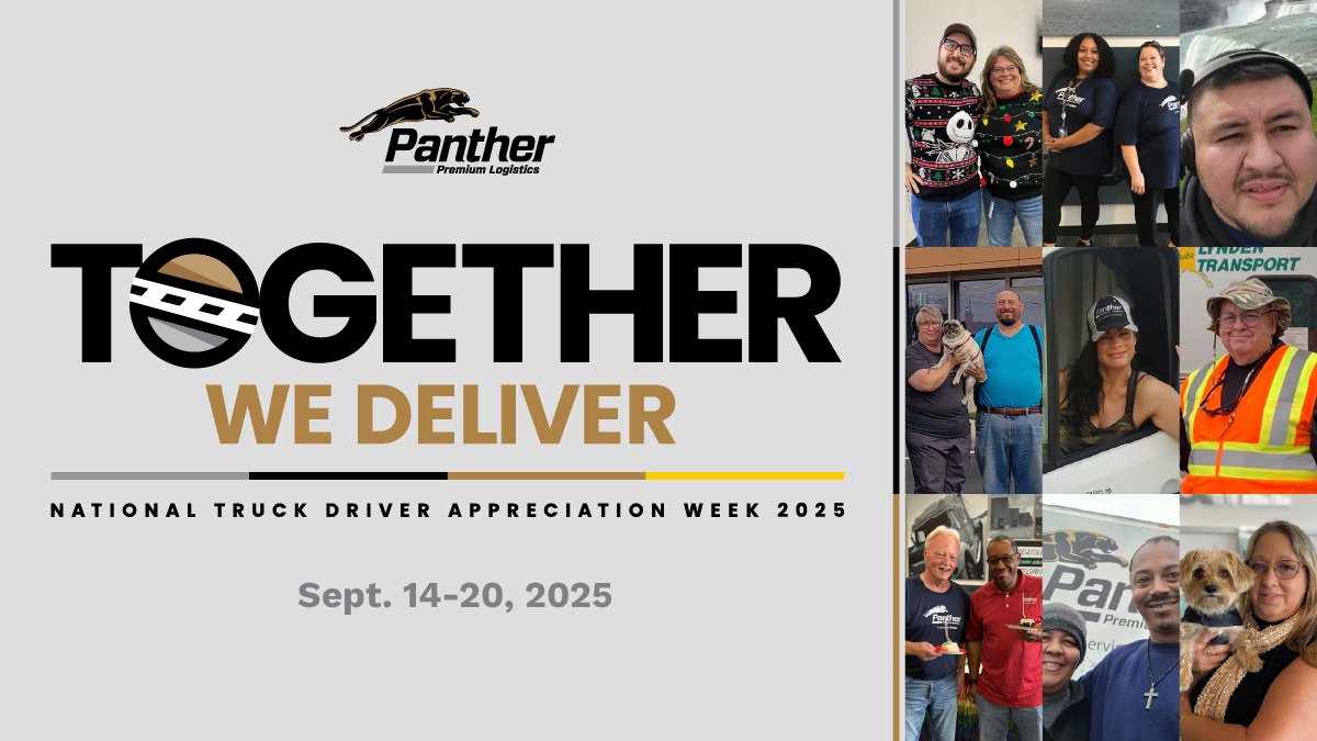 In expedite, every minute counts — and Panther drivers rise to the challenge every day. This #NTDAW2025, we honor the teamwork that makes every urgent delivery possible. #TogetherWeDeliver
