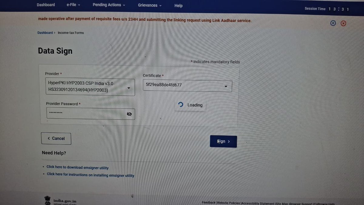 SAMRATCA's tweet image. Problem in attaching DSC to TAR. #extend_ITR_TAR_duedates #Extend_TAR_DueDate #extendduedateimmediately 
@IncomeTaxIndia @FinMinIndia @nsitharamanoffc @theicai