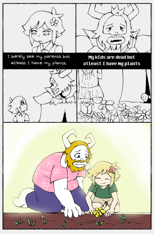 Macheesecheese's tweet photo. Plant caretakers 🌱
#undertale #omori https://t.co/ucT8aDyMPl