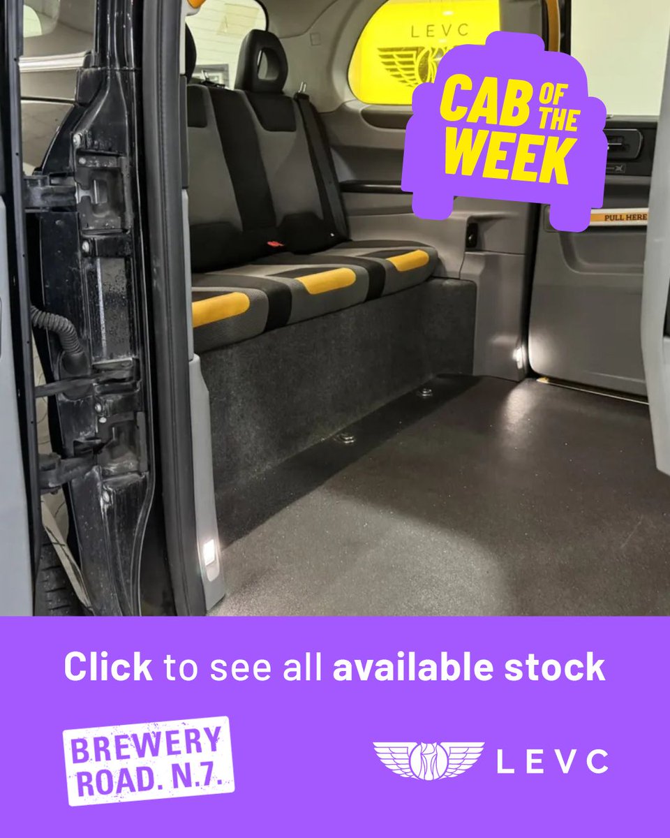 LEVCBreweryRoad's tweet photo. π£ #CabOfTheWeek π£
This stand-out Raven Black 19-plate cab is in good condition throughout and comes with the following and more:
β
DAB digital tuner
β
Forward collision warning
β
9-inch touchscreen interface
β
Comfort model
β
Mileage: 126,835
Get your hands on it for just Β£33,995...
Want to find out more? Give our friendly, expert team a call on 020 7700 0888 today.