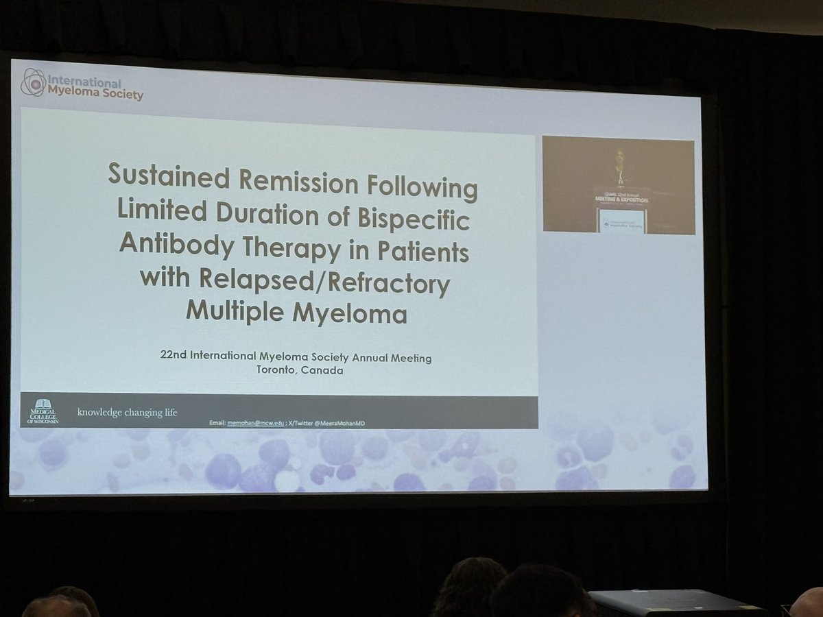 Congratulations <a href="/MeeraMohanMD/">Meera Mohan</a> on your presentation! Shows that time limited bispecific therapy can be done!