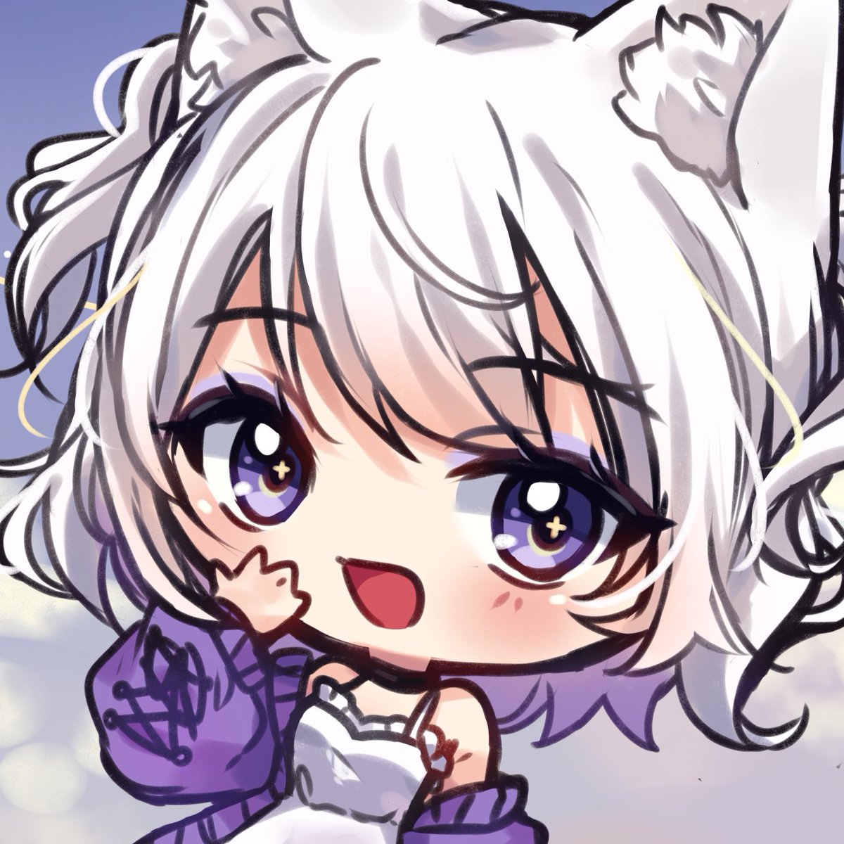 omg hi! i've been away for a bit but i'm back now!
say hi back..? ꒰´ ᐜ `꒱

🎨@/tsukimei_
#vtuber #envtuber