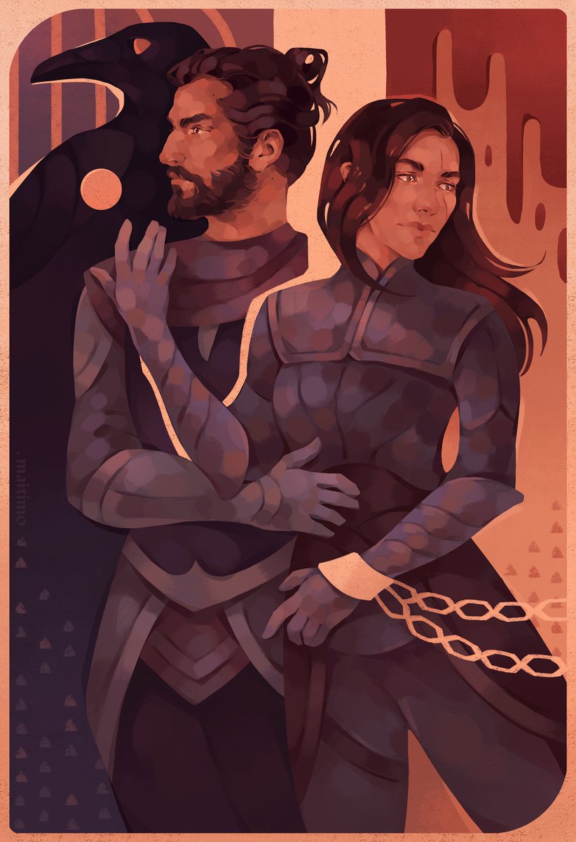 Tarot card of Ariane de Riva and Lucanis

#Rookanis #LucanisDellamorte #DragonAge #DragonAgeTheVeilguard