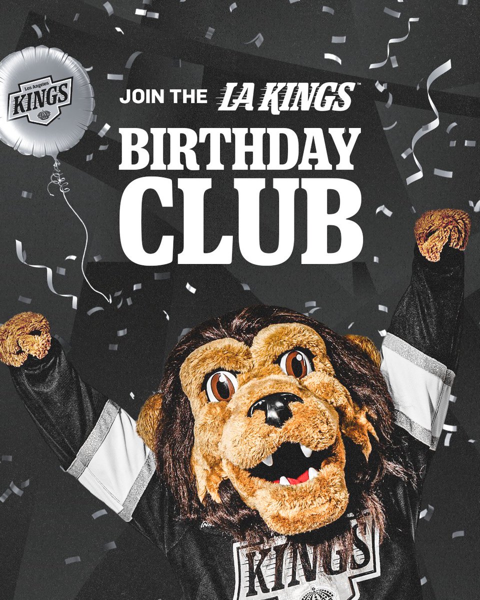 Celebrate your birthday like a King! 👑

Join the LA Kings Birthday Club 📲 lakings.com/birthday