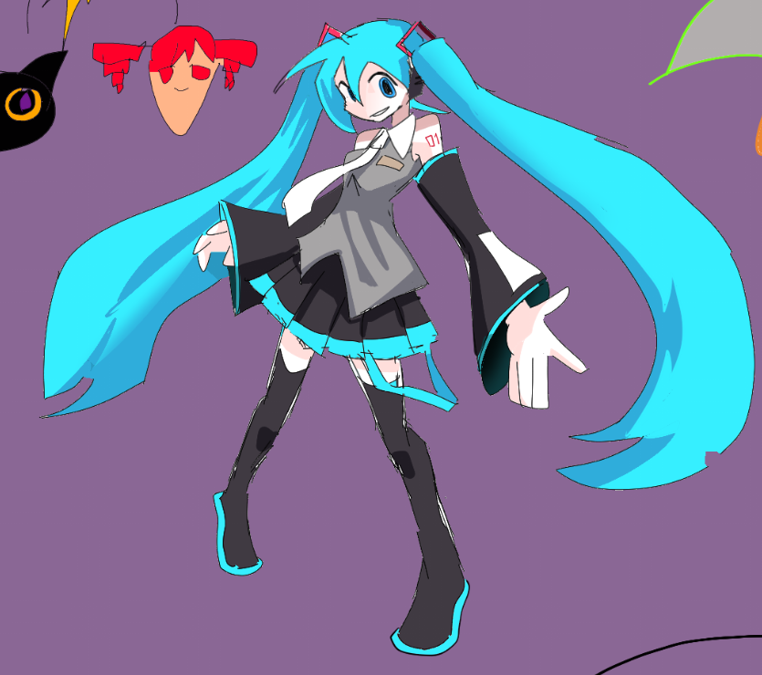drew on miku bday