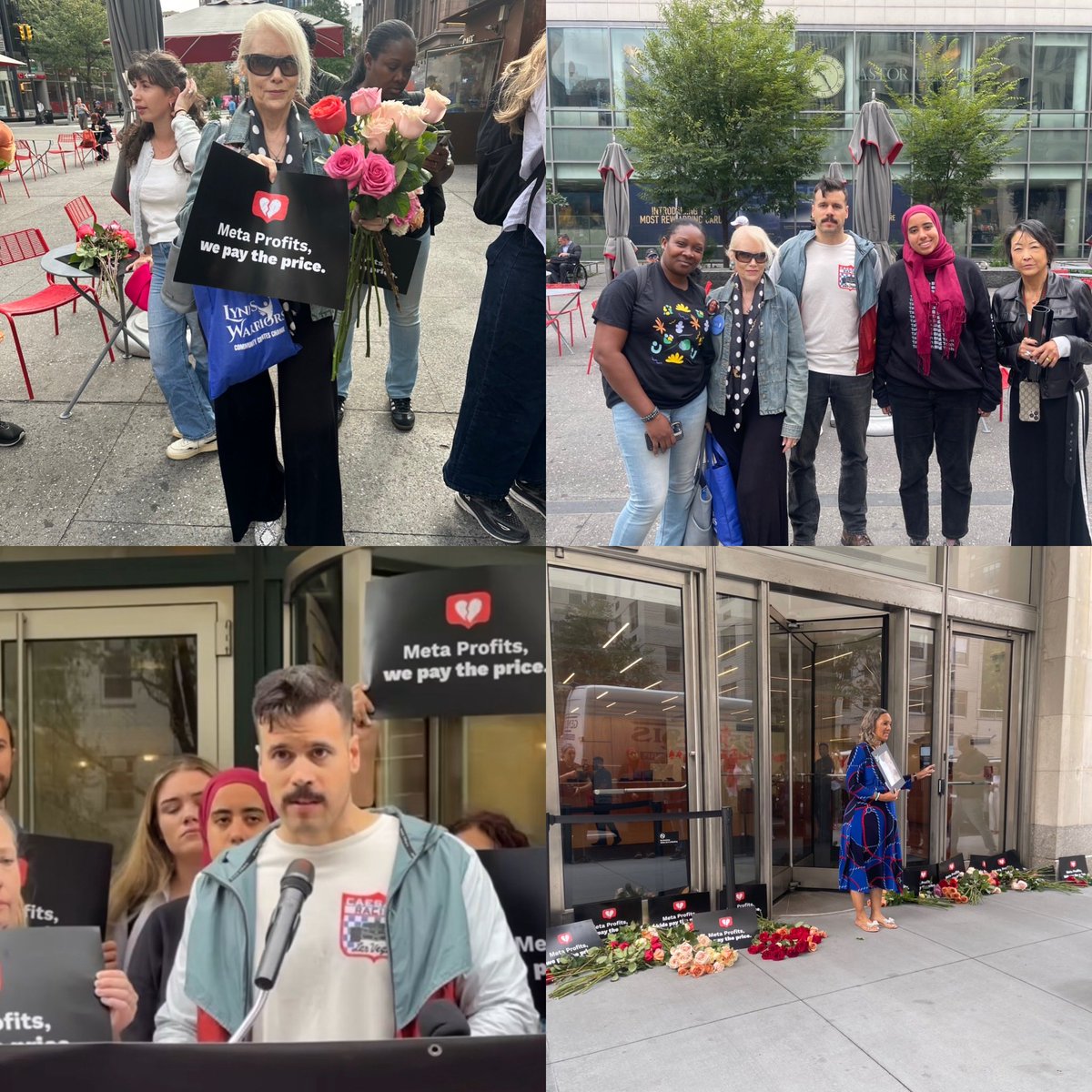 🚨NYC🗽#PressConference at Meta Headquarters. Impactful morning spent with whistleblower Dr. Jason Sattizhan ⁦<a href="/heatinitiative/">heatinitiative</a>⁩ ⁦<a href="/DesignItForUs/">Design It For Us</a>⁩ #scrolling2death @Logoff_movement <a href="/WeAre_PACT/">PACT</a>⁩ parents, youth advocates calling Meta out for putting profit over kids.💰