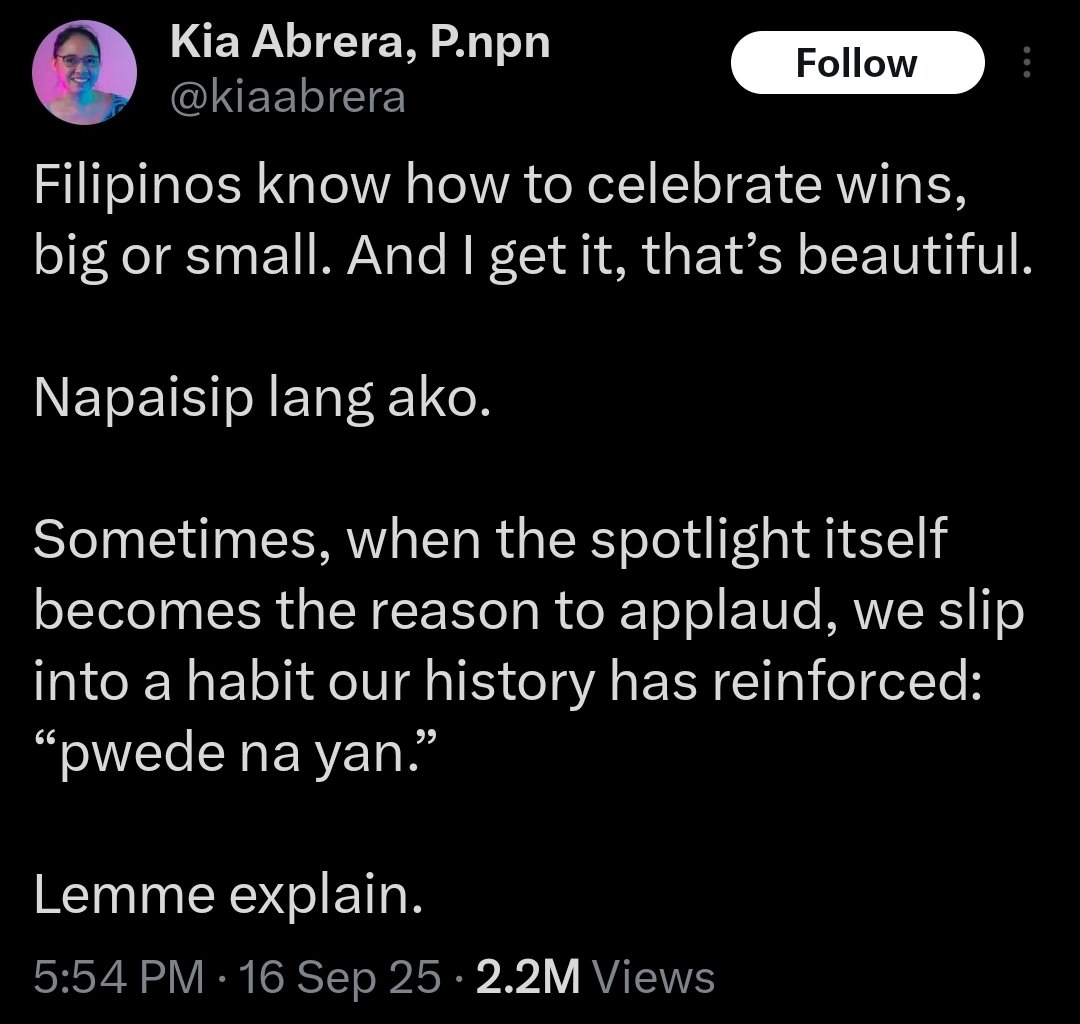 Gusto ko lang ilatag nang diretso: with all your dramas and scripted nonsense – goddamn, you're not just creating noise, you're sabotaging your own IDOLs' career.

Sana bago kayo magtapon ng kung anu-anong baseless allegations against Coachella organizers, nag-isip muna kayo.