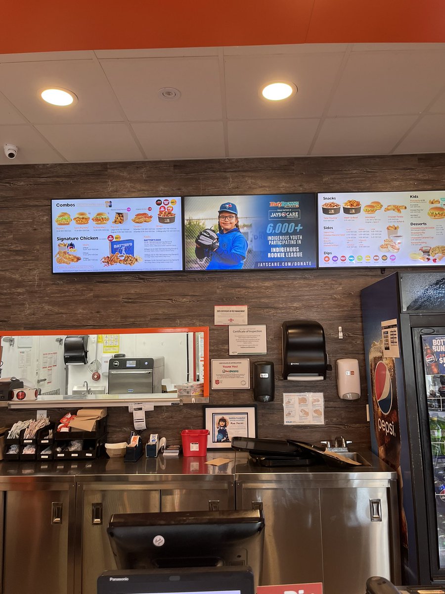 Visited my local <a href="/MaryBrowns/">Mary Brown's</a> today in support of <a href="/JaysCare/">Jays Care Foundation</a>! Lock in your dinner plans and donate to a great cause! ⚾️💙