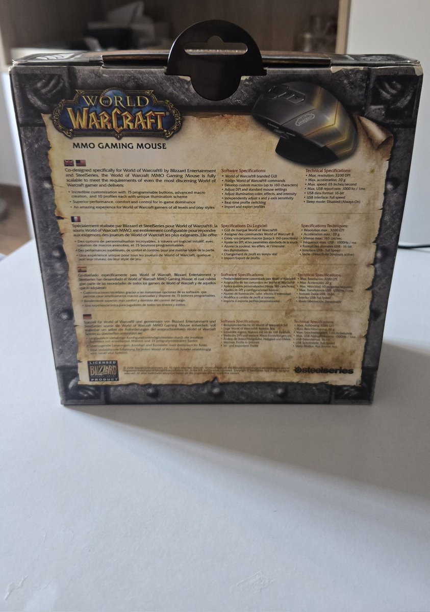 _Counter_'s tweet image. Mi ultima adquisicion el primer mouse de World of Warcraft nuevo 😍😍 #Wow #worldofwarcraft #mmorpg