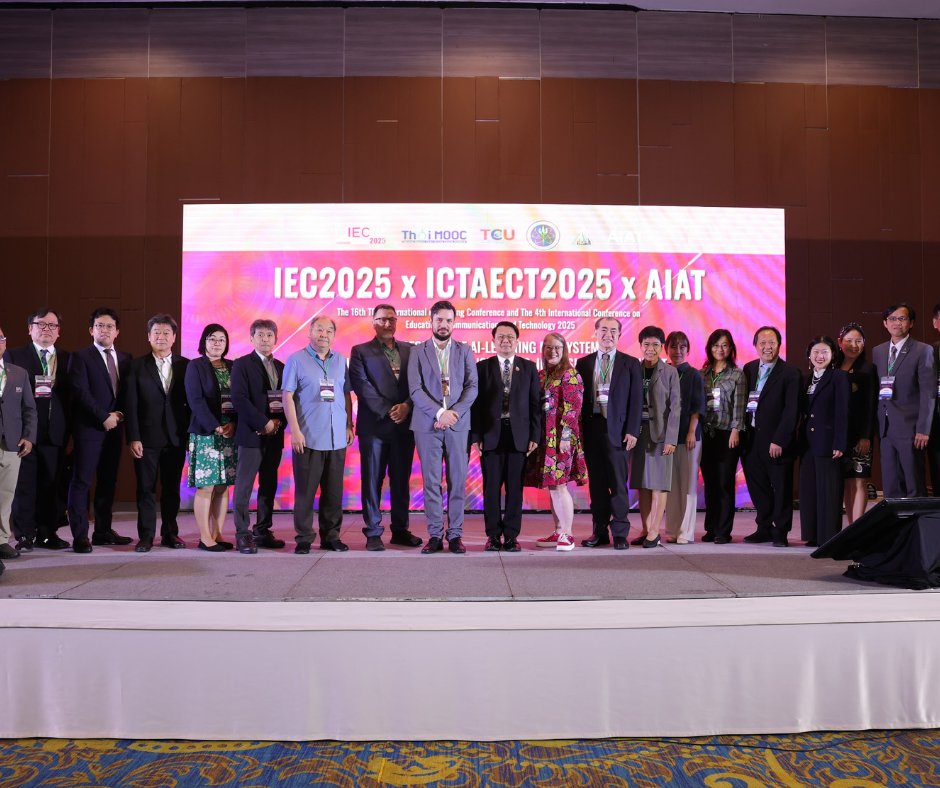 AECT's tweet image. 🌏✨ AECT President Dr. Tonia Dousay recently delivered the keynote at the 16th TCU International Conference in Bangkok, Thailand!

We’re proud to see AECT leadership sparking global conversations on innovation in education! 🌐📚

#AECT #DigitalLearning #GlobalEdTech #ThaiAECT