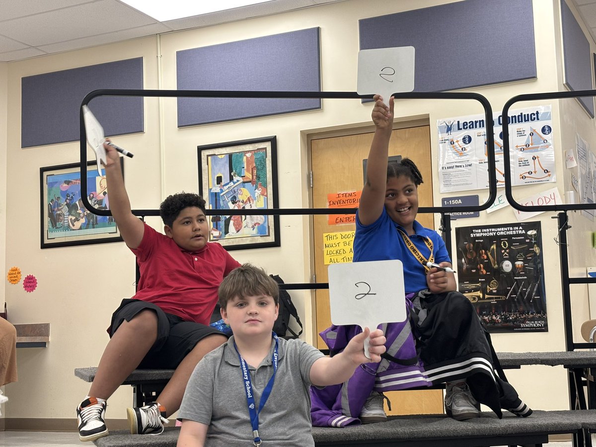 In our fine arts Music class, we’re discovering the powerful connection between music 🎶 and mathematics ➕. Students are using rhythm 🥁 and notes 🎼 to practice adding, subtracting, and multiplying, proving that learning can be both creative 🎨 and logical 🧠.