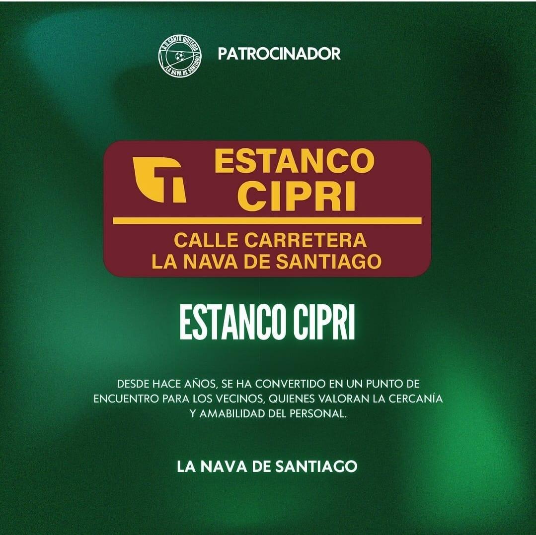 Damos la bienvenida a Estanco Cipri como patrocinador de nuestro equipo. ¡Gracias por sumarte a esta gran familia y apoyarnos en cada partido!🤍