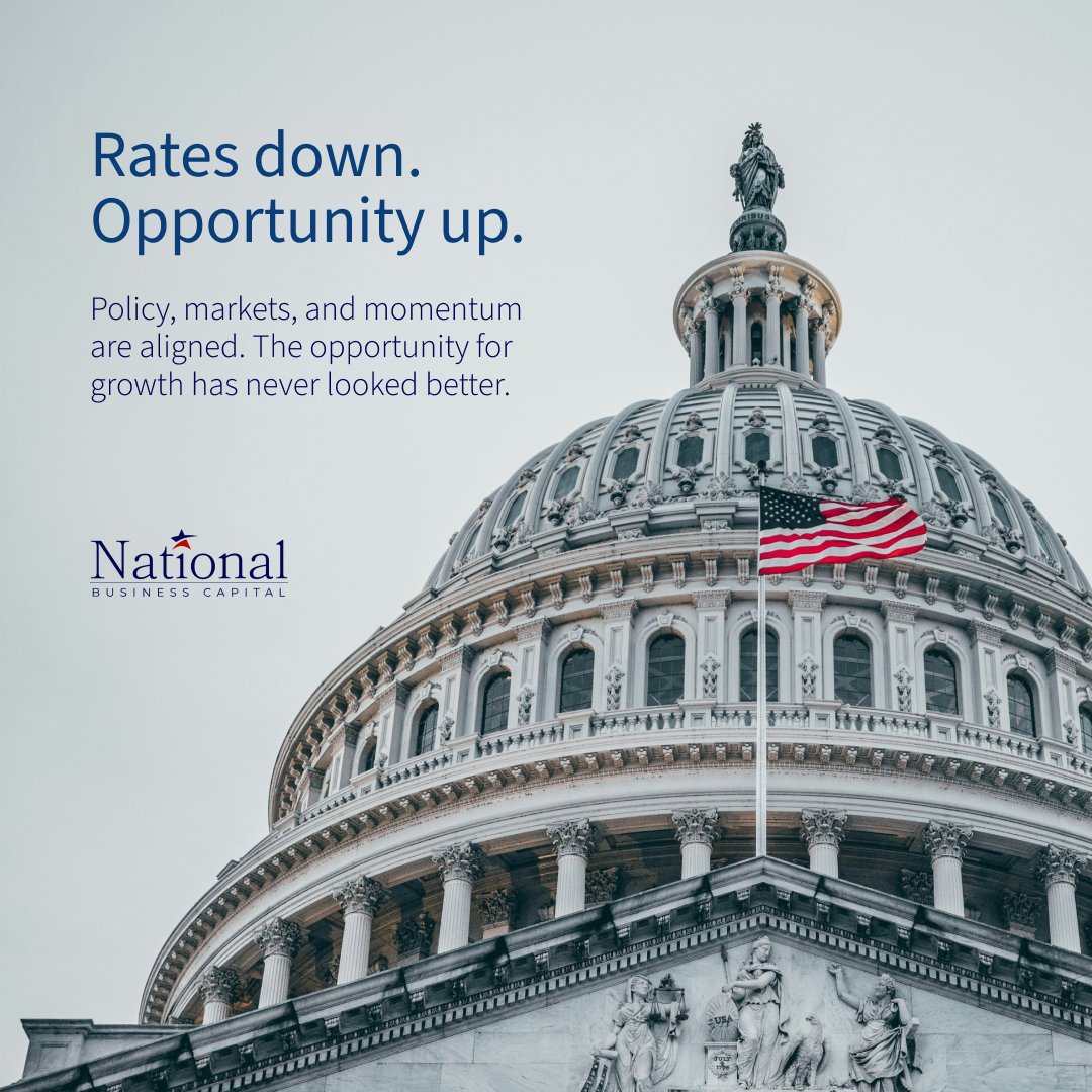 The Fed cut rates. That’s not just a headline, it’s a green light for growth.

.25% Rate cut + 100% Depreciation + 179 Expensing is your formula for closing 2025 on top.

👉 This is the window to capture inventory, talent, or market share—before competitors move.