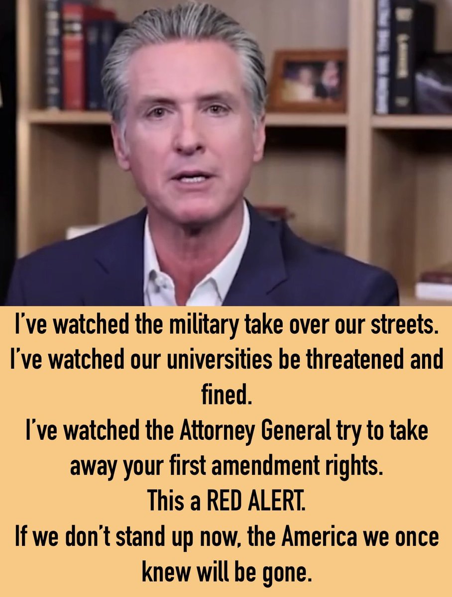 Do you stand with Gavin Newsom against Trump?

Raise your hand ✋ if you do