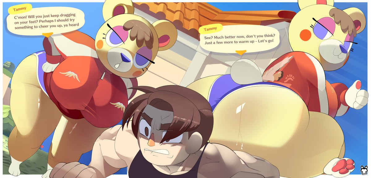 AerthWorkshop's tweet photo. The coach wants your best and won't go easy on you 🐻 https://t.co/qaQvEdy8uG