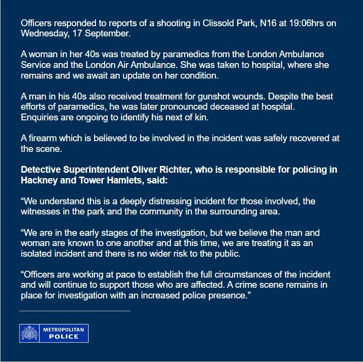 Hackney Police tweet media