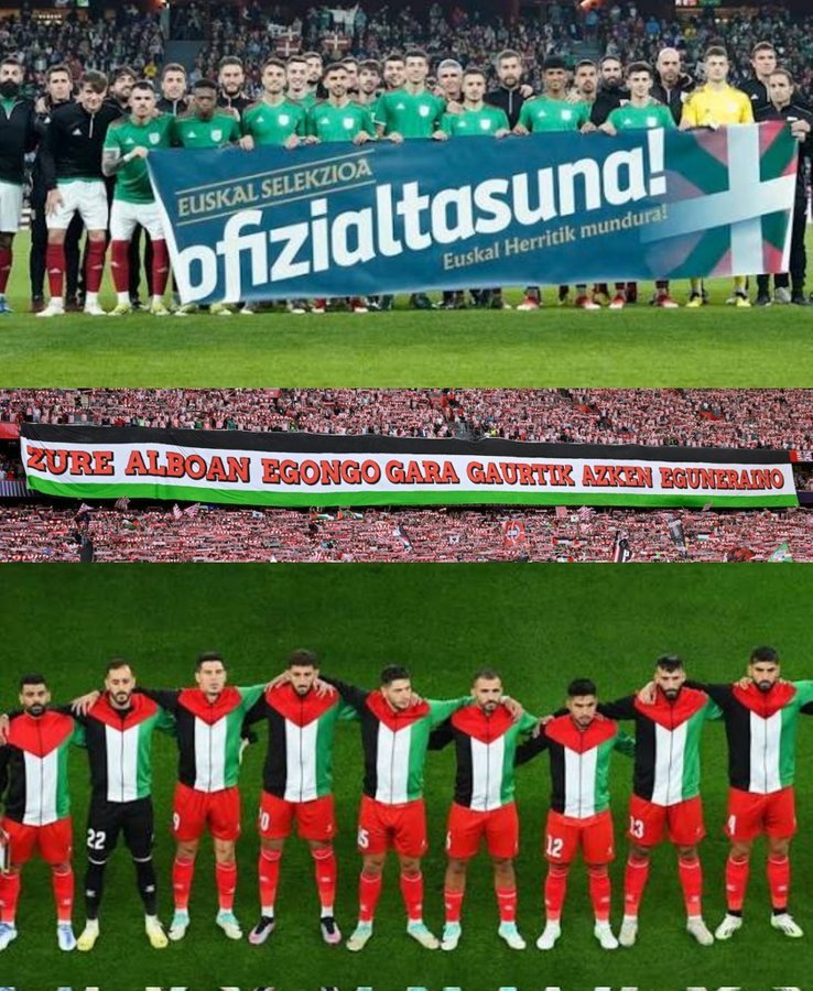 Ibai Redondo (@ibaiborobil) on Twitter photo On the same day, the University of the Basque Country breaks all ties with Israel, and the Basque national soccer team announces a match against Palestine. A decent and internationalist country #FreePalestine #Ge On the same day, the University of the Basque Country breaks all ties with Israel, and the Basque national soccer team announces a match against Palestine. A decent and internationalist country #FreePalestine #Ge