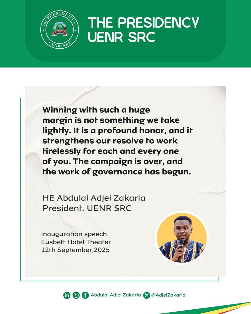 FROM CAMPAIGN TO ACTION, THE WORK OF GOVERNANCE BEGINS NOW.
THE PEOPLE REMAIN OUR PRIORITY.

©️ ABDULAI-SEDEGAH LED ADMINISTRATION