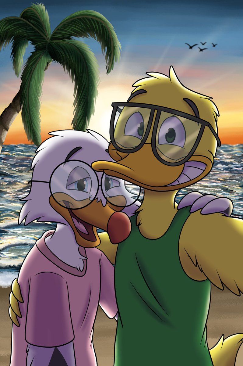 No time to draw anything, but I still wanted to say happy anniversary to my ducky <a href="/Puddles_TheDuck/">Puddles 🦆</a>! 3 years of marriage now 🥰