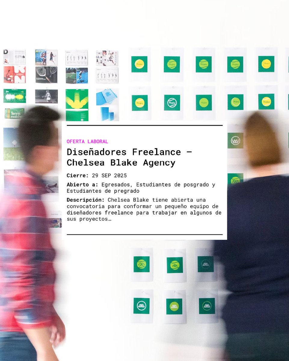 #ClasificadosARQDIS | Chelsea Blake, una agencia de consultoría de branding con sede en Londres, tiene abierta su convocatoria para conformar un equipo de diseñadores freelance que trabajarán en algunos de sus proyectos. Aplica antes de septiembre 29 en 👉buff.ly/NehDxAJ