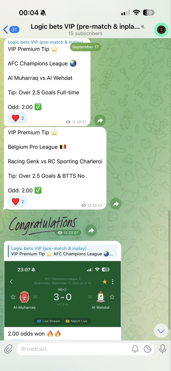 TheLogicBets's tweet image. VIP going on well so far ✅