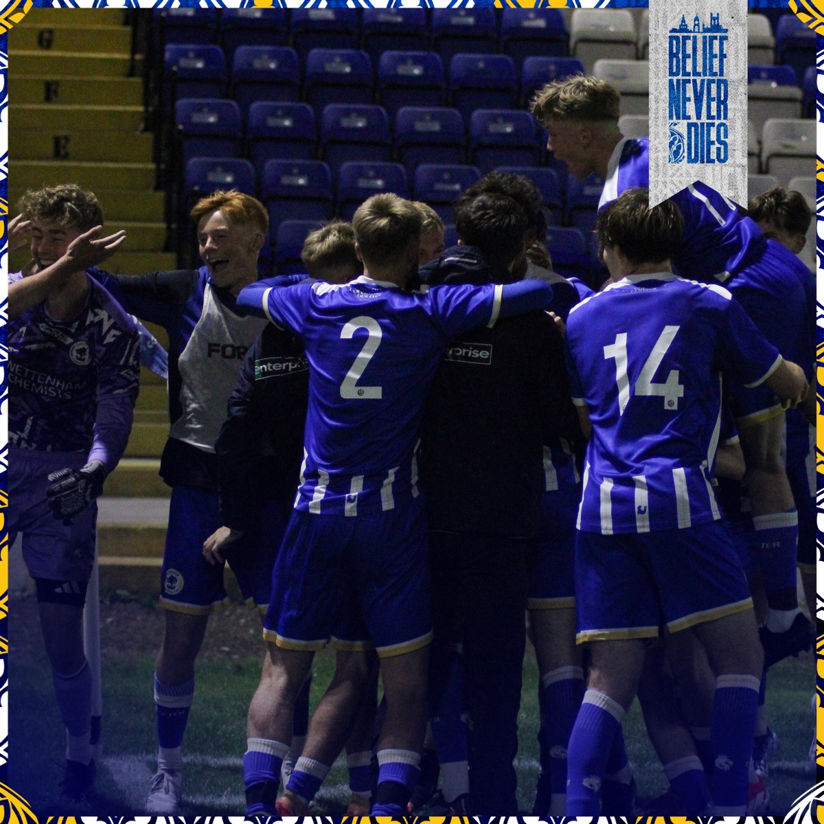 ChesterFC's tweet photo. Jubilation at the death! 💙 https://t.co/wg2qsbNBwY
