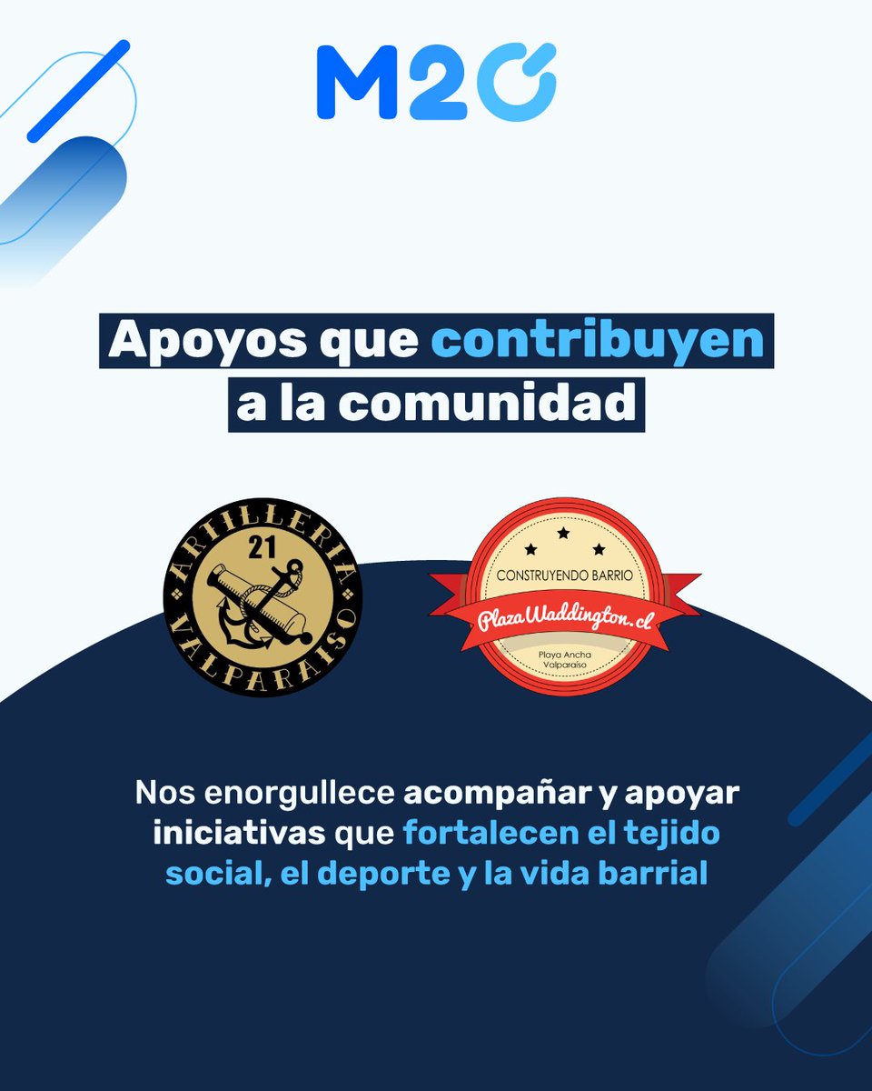 M2OSoluciones's tweet image. En M2O creemos en crecer con propósito, apoyando iniciativas que fortalecen comunidad y cultura.

🤝 Hoy acompañamos a CD Artillería 21 y al proyecto ciudadano Plaza Waddington, porque el compromiso social también es parte de nuestra estrategia.