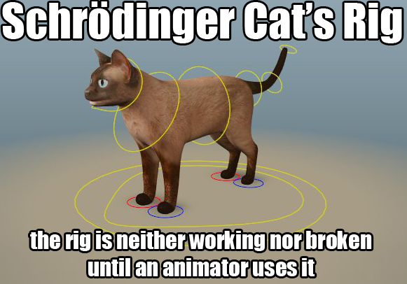 the cat is alive though