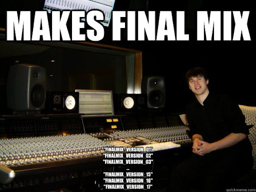 andojo_'s tweet photo. Makes final mix "finalmix_version_01" "finalmix_version_02" "finalmix_version_03"
...How do you manage?

Relatable stolen meme https://t.co/zjvxoYiY5s