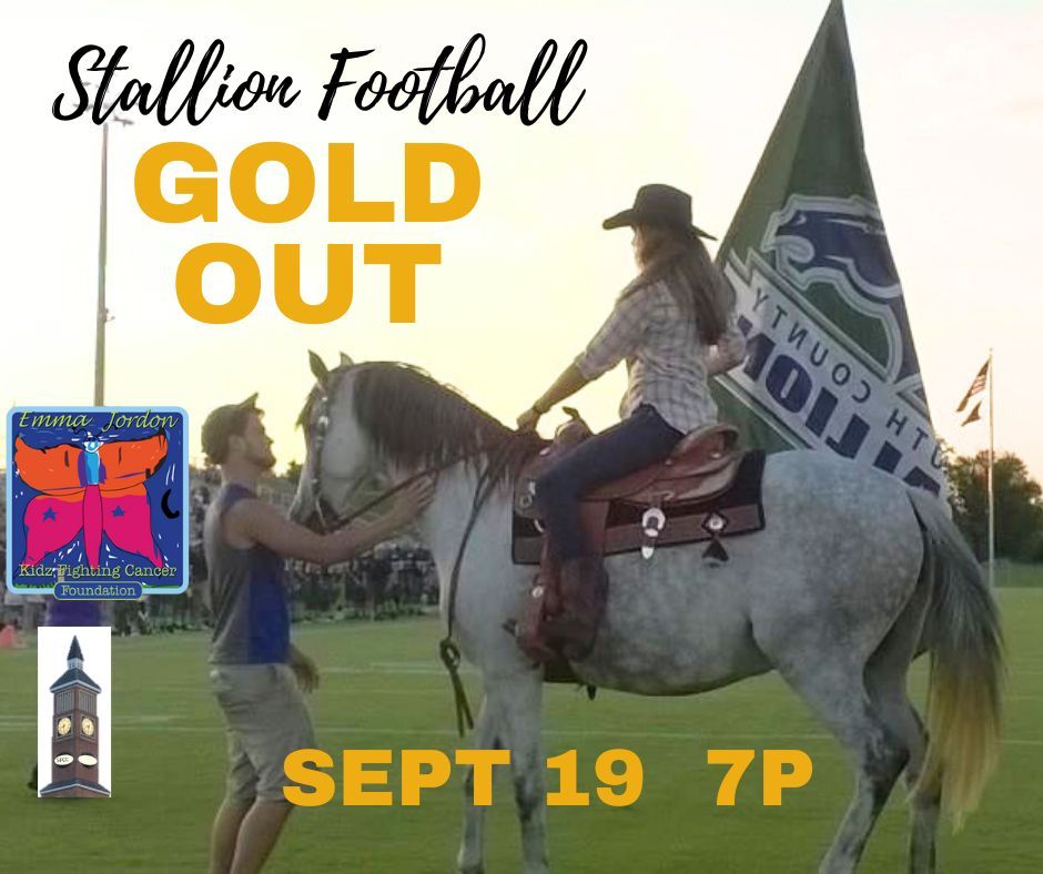 September is Pediatric Cancer Awareness Month &amp; we’re joining #SFCCmember Emma Jordon Kidz Fighting Cancer Foundation for a football Gold Out, honoring the kids who are fighting, celebrating survivors &amp; remembering those we’ve lost far too soon.
Sept 19 - 7p - South County High